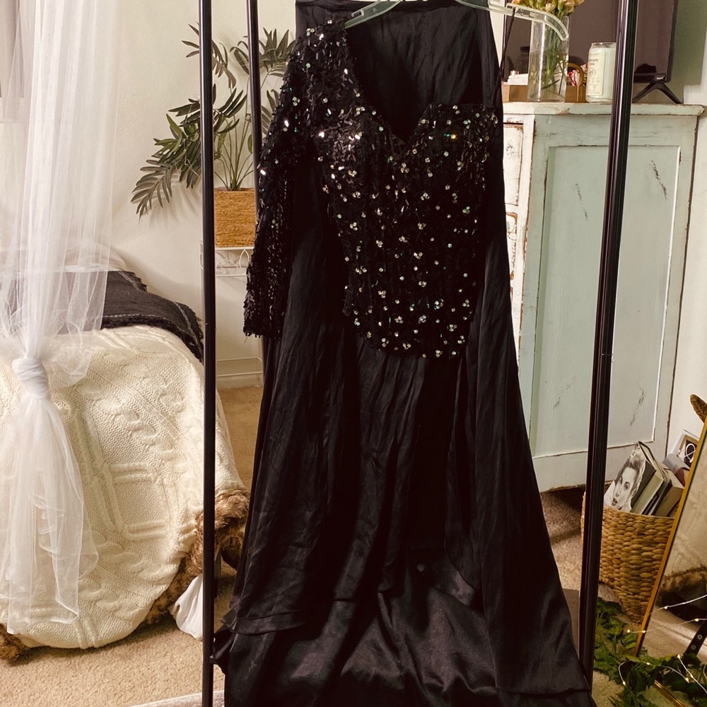 Black Designer Pageant Dress